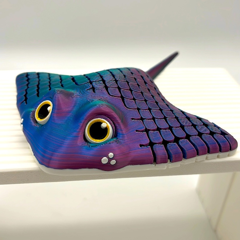 3D printed Manta Ray Fidget Toy Fun Collectible Stress …